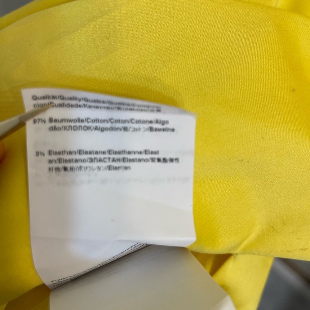Boss Hugo Boss Yellow Ruched Pleated Dress - Picture 7 of 7